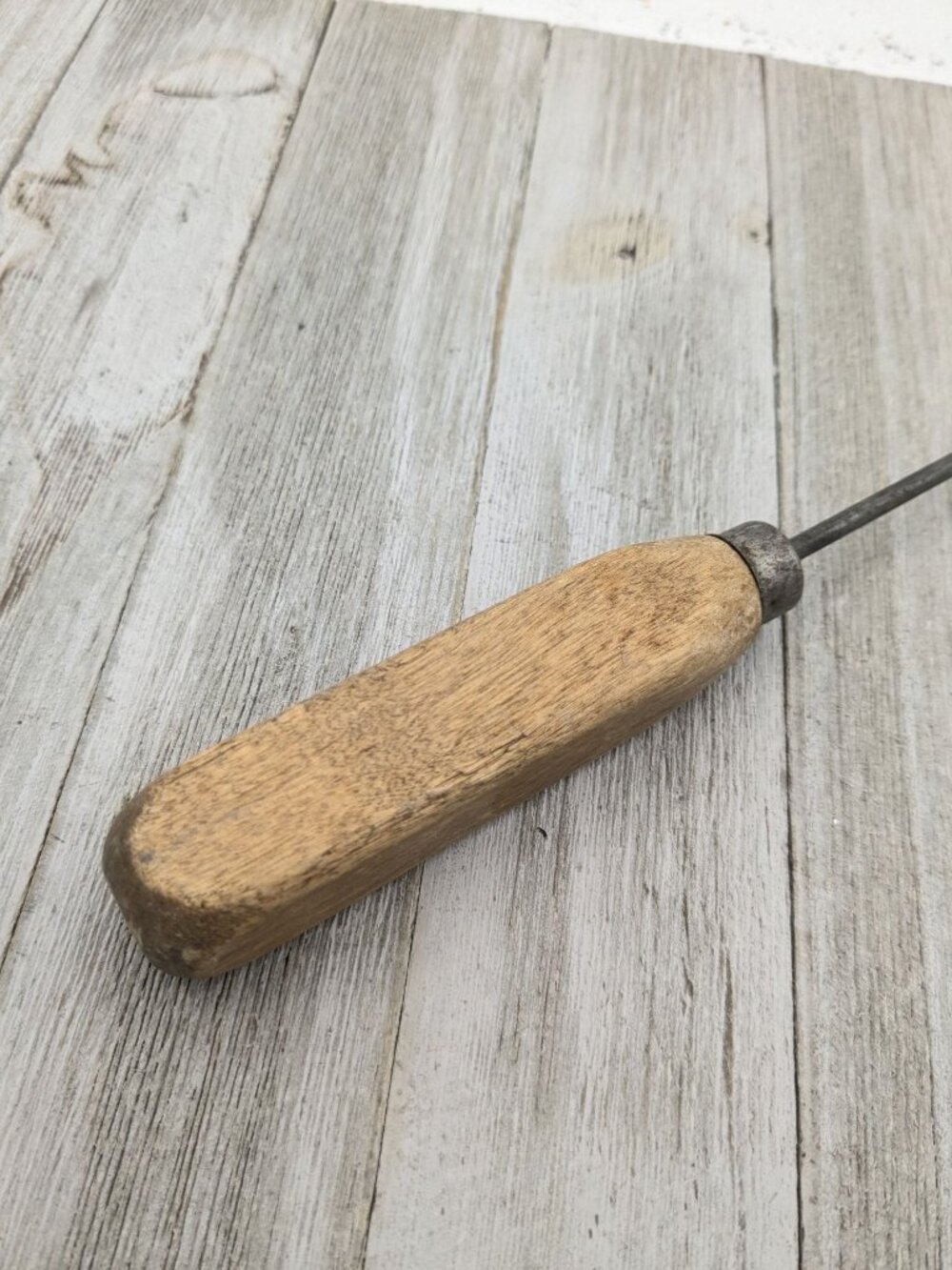 Vintage #3 Ice Pick Wood Handle Steel Tip 7" - Picture 5 of 6